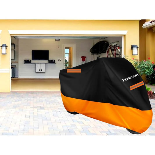 Premium Waterproof Bike Cover – Heavy Duty Dustproof, UV Resistant & All-Weather Motorcycle Protection