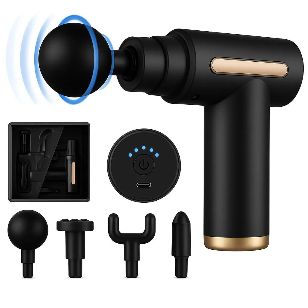 Massage Gun Deep Tissue Muscle Massager – Rechargeable Electric Body Massager