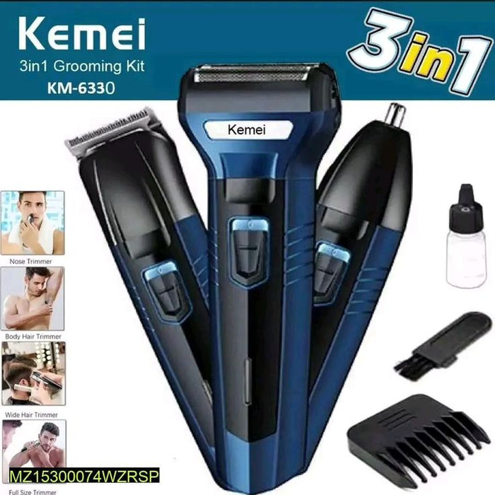 3 in 1 Shaving Machine for Men – Rechargeable Electric Shaver, Hair Clipper & Beard Trimmer