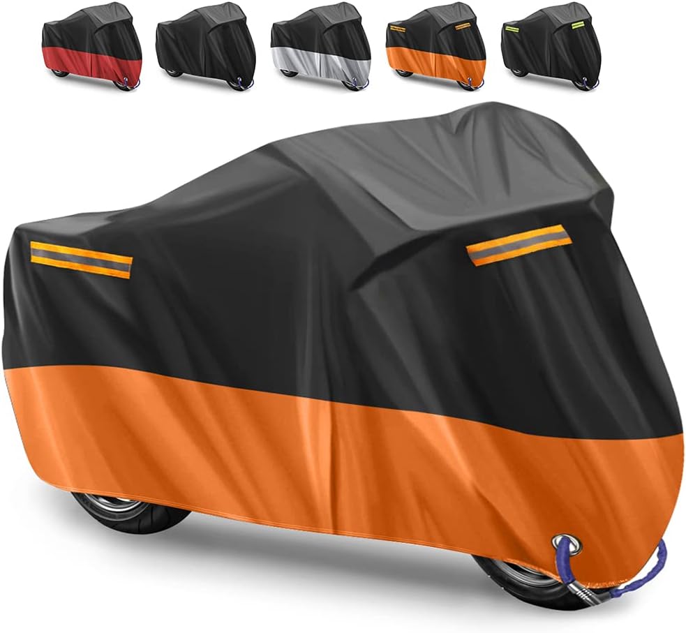 Premium Waterproof Bike Cover – Heavy Duty Dustproof, UV Resistant & All-Weather Motorcycle Protection