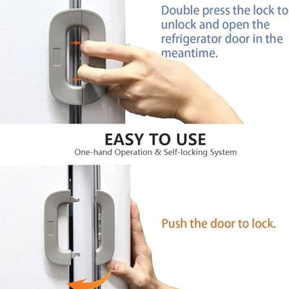 Fridge Lock – Child Safety Refrigerator Door Lock | Self-Adhesive Baby Proof Lock for Fridge, Freezer, Cabinets & Drawers**