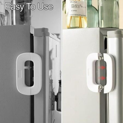 Fridge Lock – Child Safety Refrigerator Door Lock | Self-Adhesive Baby Proof Lock for Fridge, Freezer, Cabinets & Drawers**