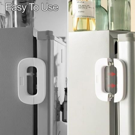 Fridge Lock – Child Safety Refrigerator Door Lock | Self-Adhesive Baby Proof Lock for Fridge, Freezer, Cabinets & Drawers**