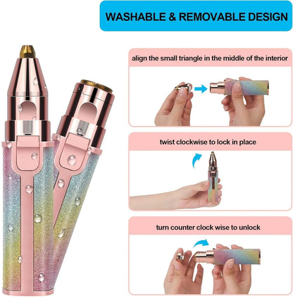 Ladies Hair Remover – Electric Facial Hair Remover for Women | Painless Face Hair Removal & Beauty Grooming Tool
