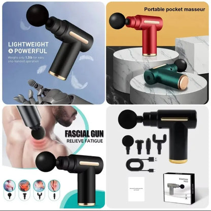 Massage Gun Deep Tissue Muscle Massager – Rechargeable Electric Body Massager