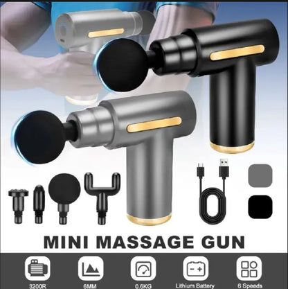 Massage Gun Deep Tissue Muscle Massager – Rechargeable Electric Body Massager