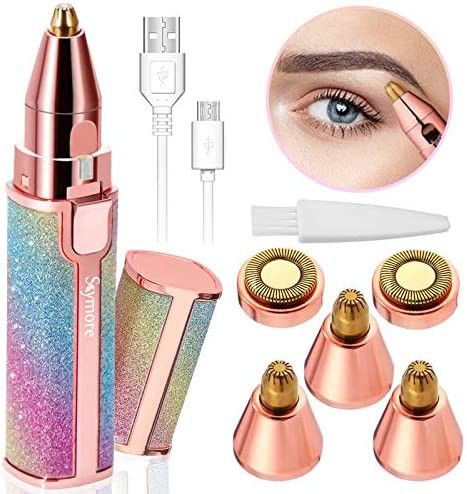 Ladies Hair Remover – Electric Facial Hair Remover for Women | Painless Face Hair Removal & Beauty Grooming Tool
