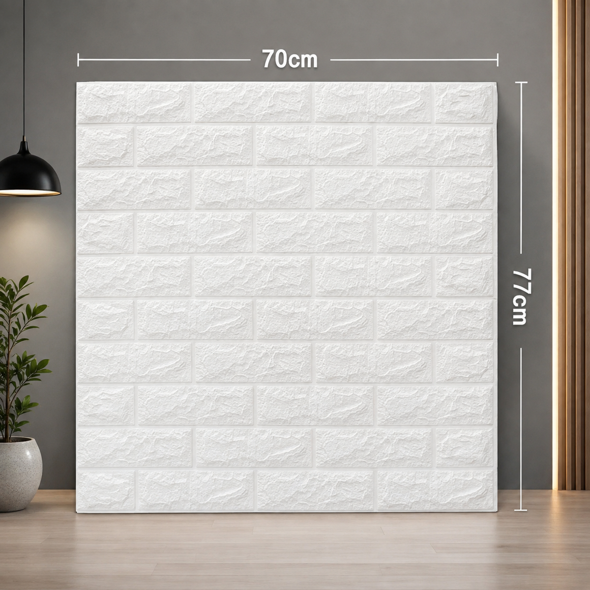 3D Wall Brick Sheet, 3D Brick Wall Panel, 3D Brick Wallpaper, Self Adhesive Wall Sheet,