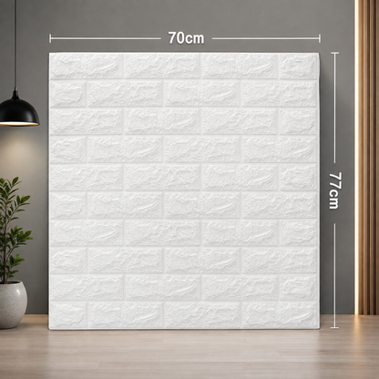 3D Wall Brick Sheet, 3D Brick Wall Panel, 3D Brick Wallpaper, Self Adhesive Wall Sheet,