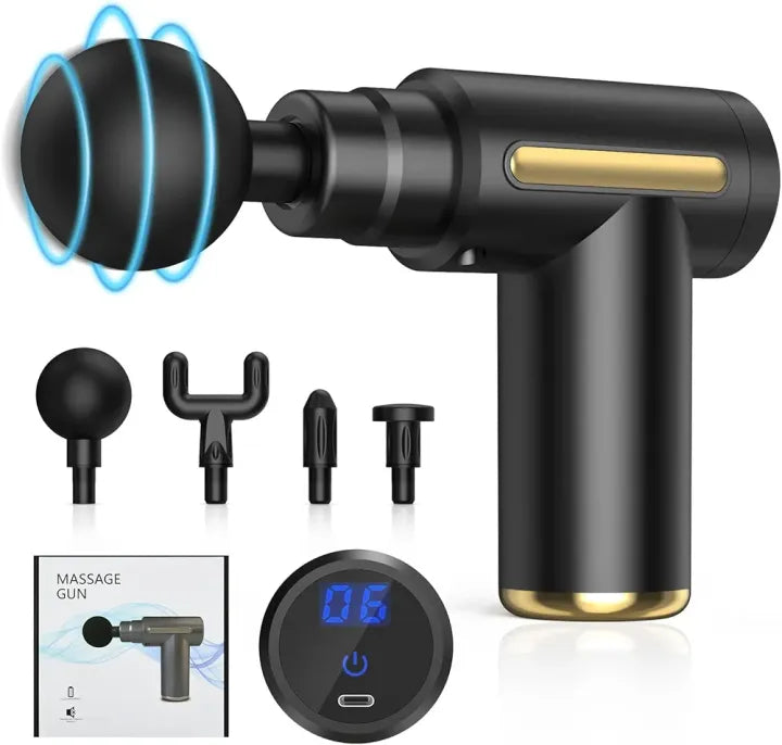 Massage Gun Deep Tissue Muscle Massager – Rechargeable Electric Body Massager