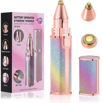 Ladies Hair Remover – Electric Facial Hair Remover for Women | Painless Face Hair Removal & Beauty Grooming Tool