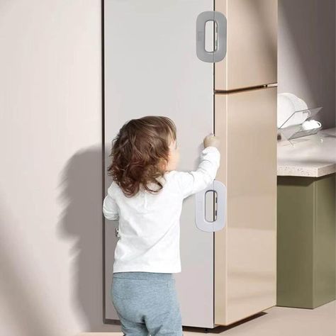 Fridge Lock – Child Safety Refrigerator Door Lock | Self-Adhesive Baby Proof Lock for Fridge, Freezer, Cabinets & Drawers**