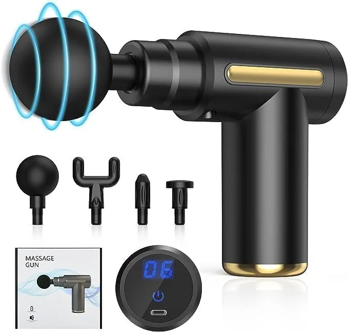 Massage Gun Deep Tissue Muscle Massager – Rechargeable Electric Body Massager