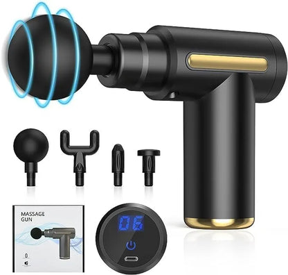 Massage Gun Deep Tissue Muscle Massager – Rechargeable Electric Body Massager