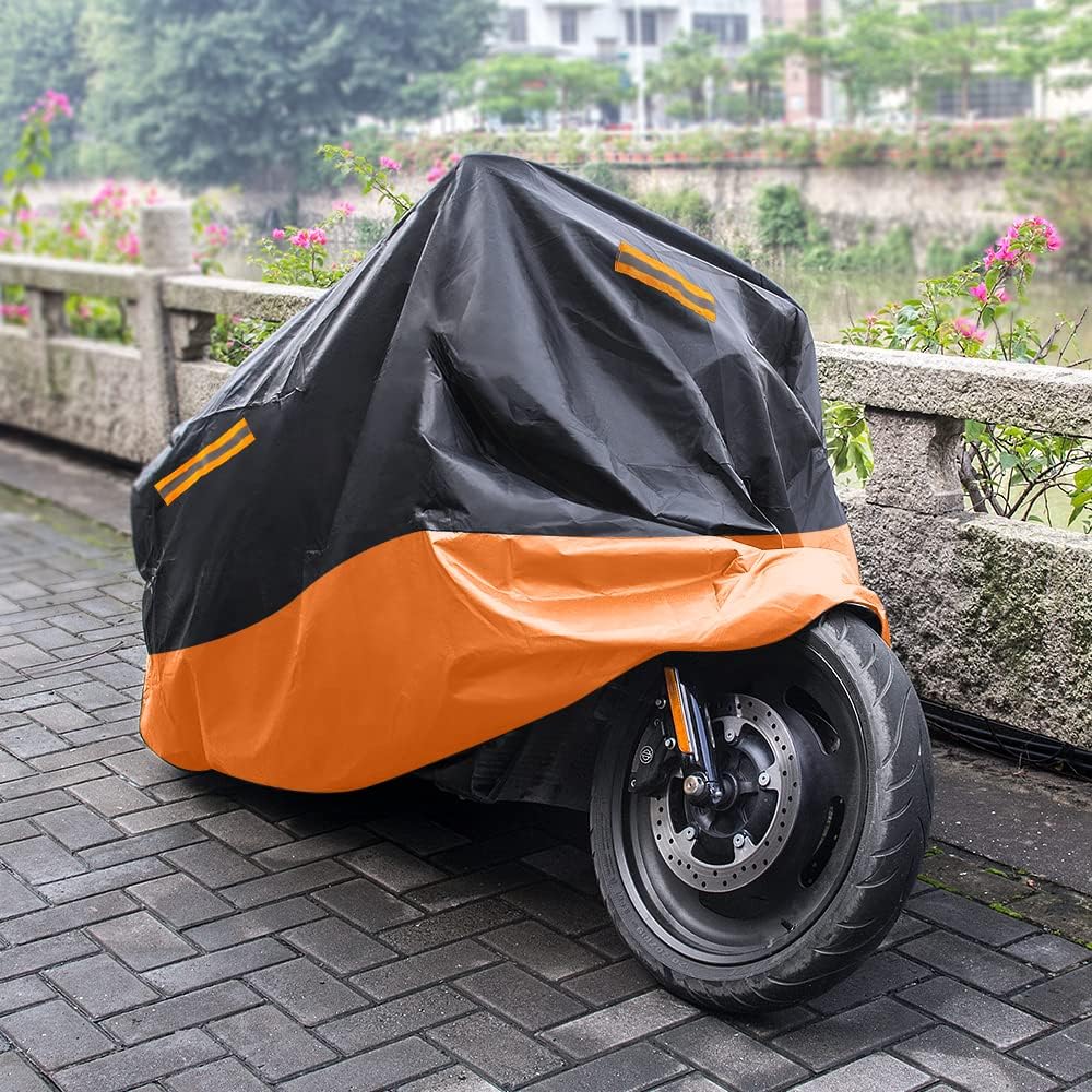 Premium Waterproof Bike Cover – Heavy Duty Dustproof, UV Resistant & All-Weather Motorcycle Protection